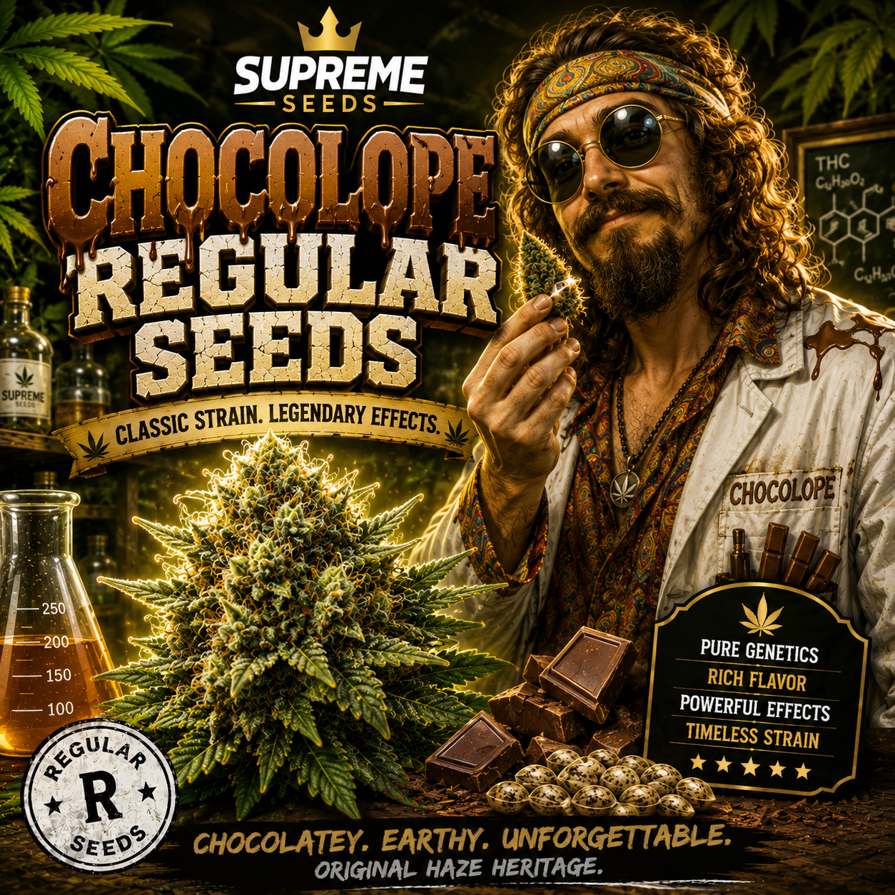Chocolope Regular Seeds | Premium Sativa-Dominant Hybrid Genetics