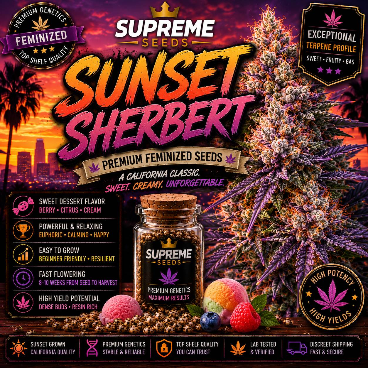 Sunset Sherbet Feminized Seeds