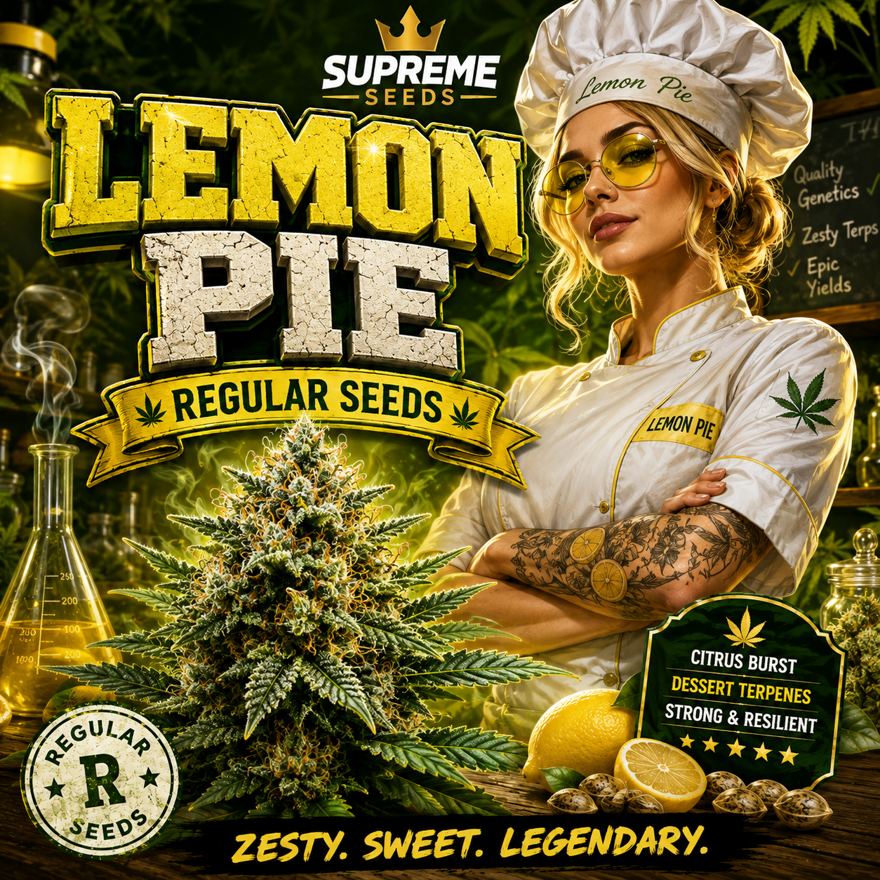 Lemon Pie Regular Seeds | Premium Citrus Hybrid Genetics